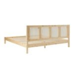 Yasmina Solid Wood Rattan Paneled Platform Bed (Queen or King) - Image 26