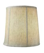 14"x16"x17" Tall Drum Lampshade Textured Oatmeal Fabric, Large Softback Cylinder for Tall Table Lamps - Image 3