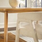 Ezra Modern Boucle Solid Wood Rounded Back Dining Chair (Set of 2) - Image 14