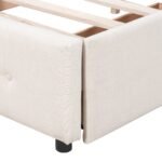 Walker Edison | Upholstered Queen Platform Bed with Storage - Image 16