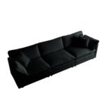 Walker Edison | Modern Chenille Cloud Couch - Image 5