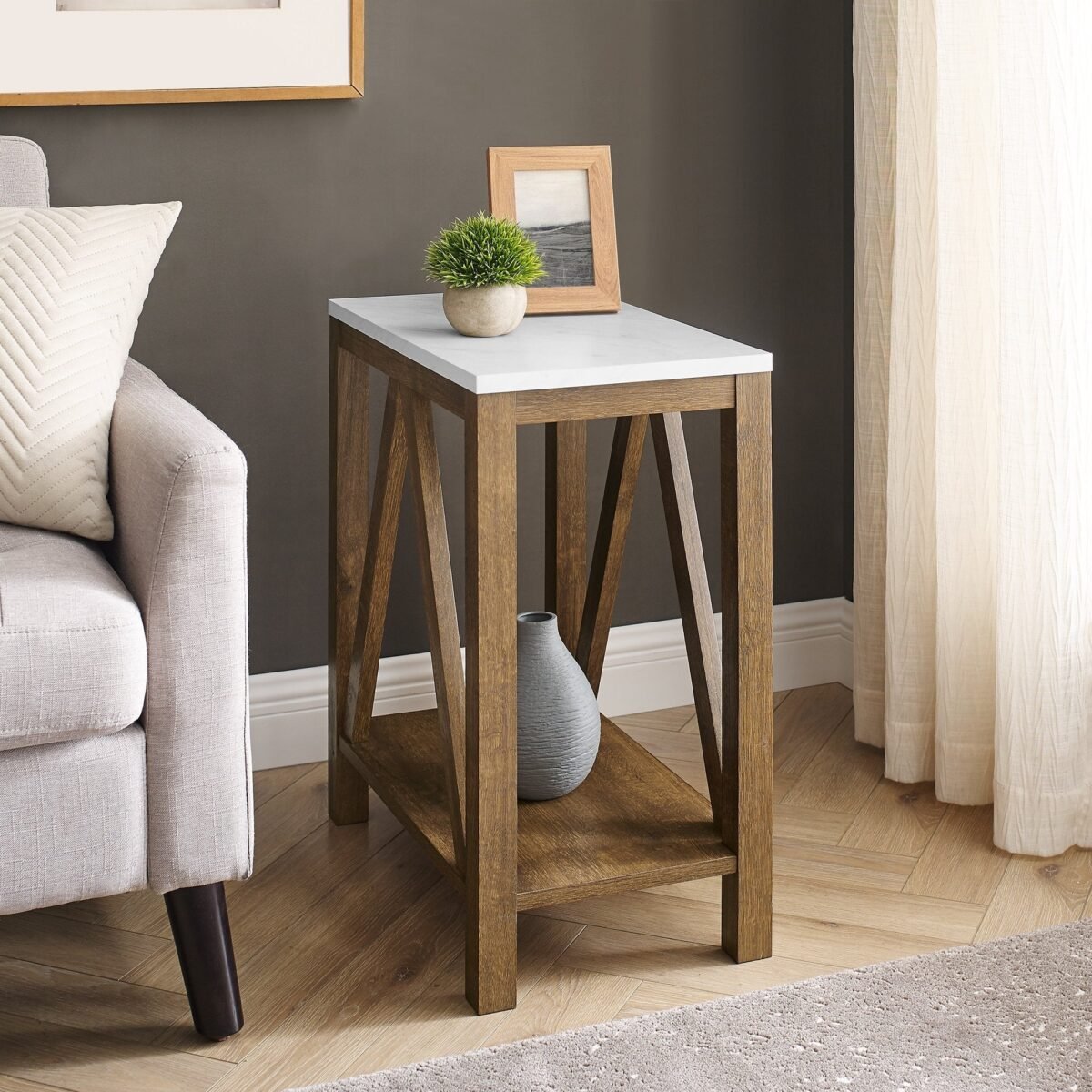 A-Frame Narrow Side Table - Image 7