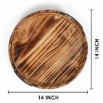 Aria Scorched Wood Serving Tray with Handles - Image 7