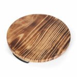 Aria Scorched Wood Serving Tray with Handles - Image 3