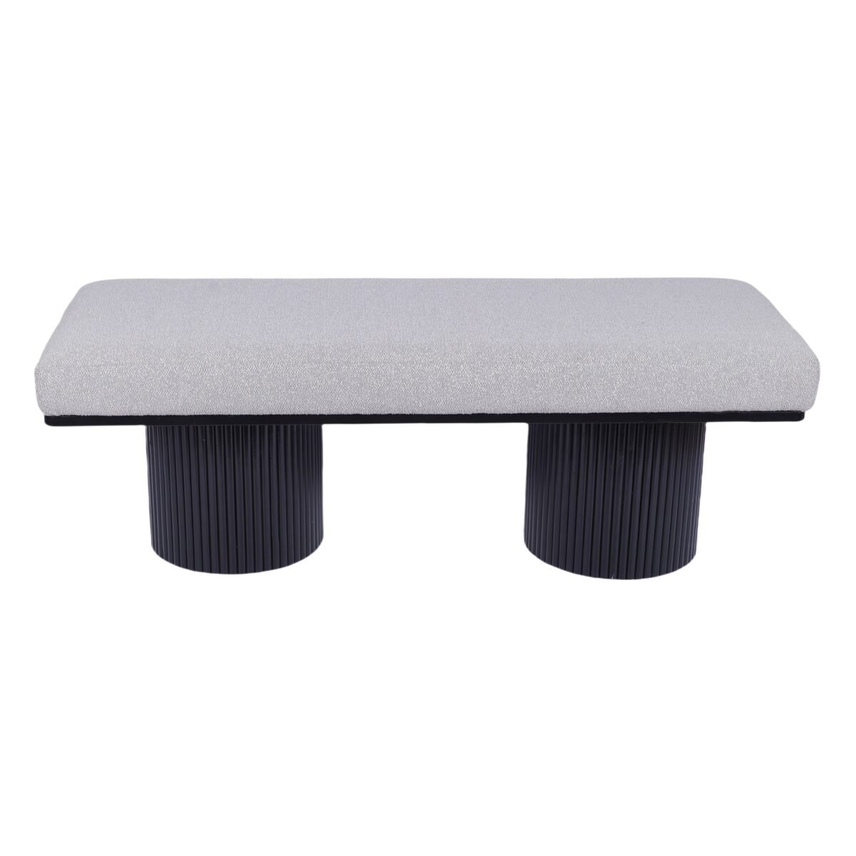 Walker Edison | Fluted Base Upholstered Bench - Image 6
