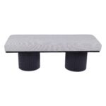 Walker Edison | Fluted Base Upholstered Bench - Image 6