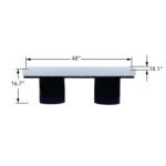 Walker Edison | Fluted Base Upholstered Bench - Image 9