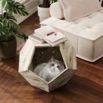 25.98'' Modern Pet Furniture Cat Carrier, Sofa Side Table, Planter MDF Multifunctional Furniture, Burmese Sumac - Image 16