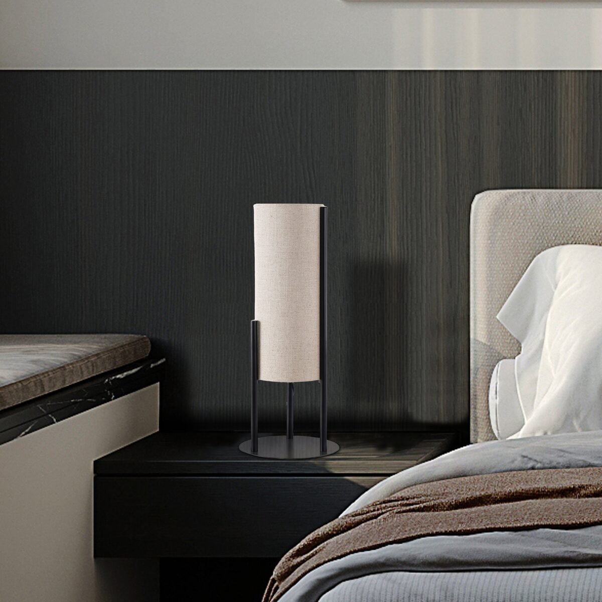 Walker Edison | Modern Linen Table Lamp - Image 8