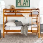 Carolina Transitional Solid Wood Twin-over-Twin Bunk Bed - Image 6