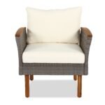 Walker Edison | Wicker 9-Piece Patio Modular Sofa Set - Image 12