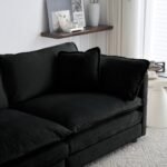Walker Edison | Modern Chenille Cloud Couch - Image 6