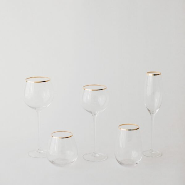 SIREN STEMWARE // CLEAR+GOLD
