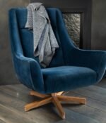 Cobalt and Platinum Yak Down Beehive Knit Throw - Image 3