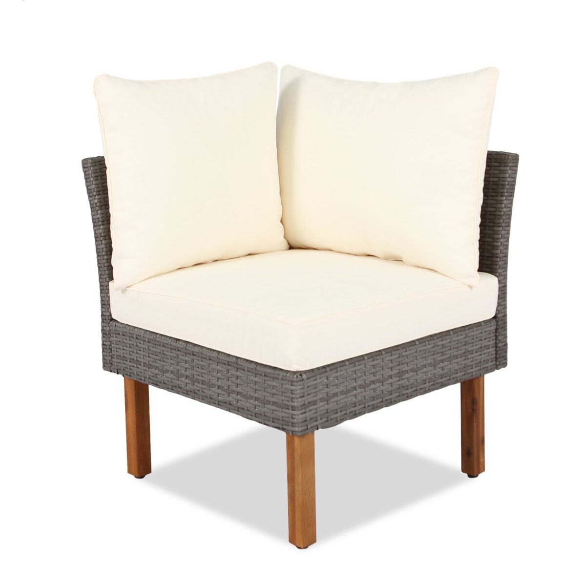 Walker Edison | Wicker 9-Piece Patio Modular Sofa Set - Image 9