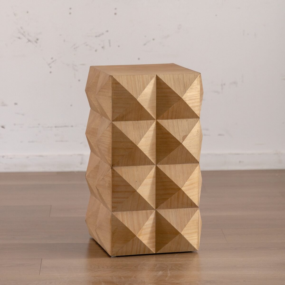 Walker Edison | Modern Embossed Pattern Side Table - Image 5