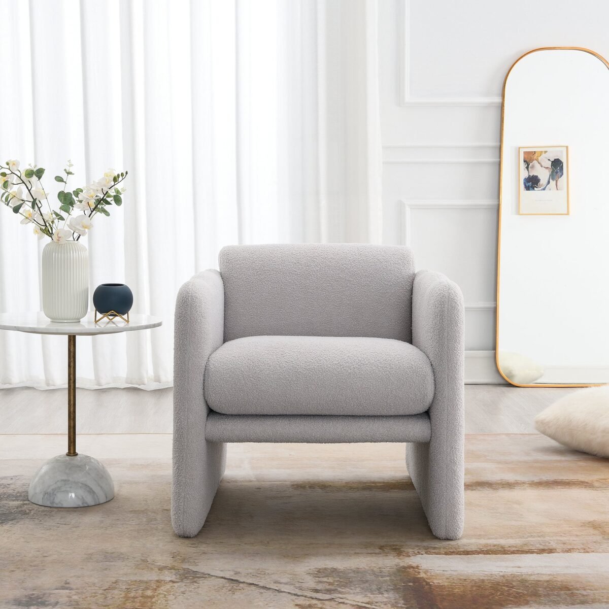 Walker Edison | Modern Teddy Cloud Accent Chair - Image 2