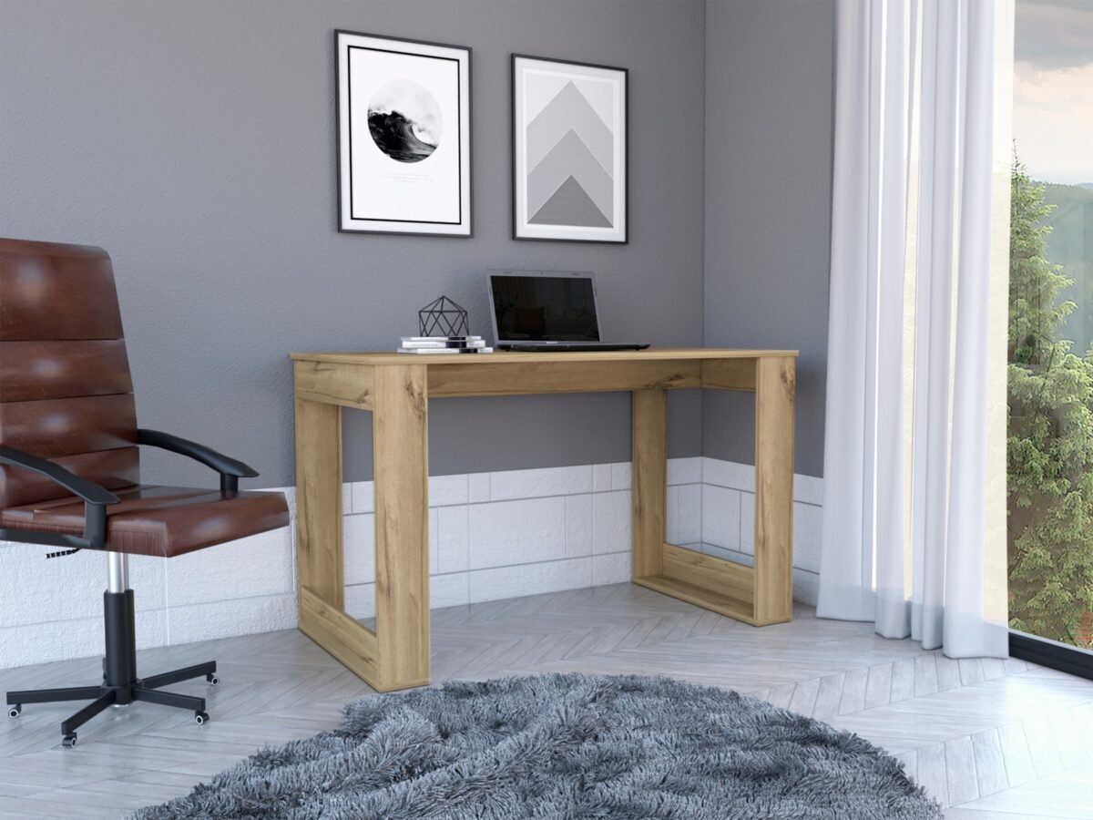 Walker Edison | Curved Wood Aurora Writing Computer Desk - Image 2