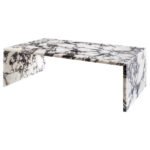 Calacatta Viola Marble Plain Design Coffee Table Polished (W)20" (L)36" (H)12" - Image 2