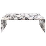 Calacatta Viola Marble Plain Design Coffee Table Polished (W)20" (L)36" (H)12" - Image 3