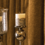 Crackle Jali Pillar Candle In Silver, Small - Image 6