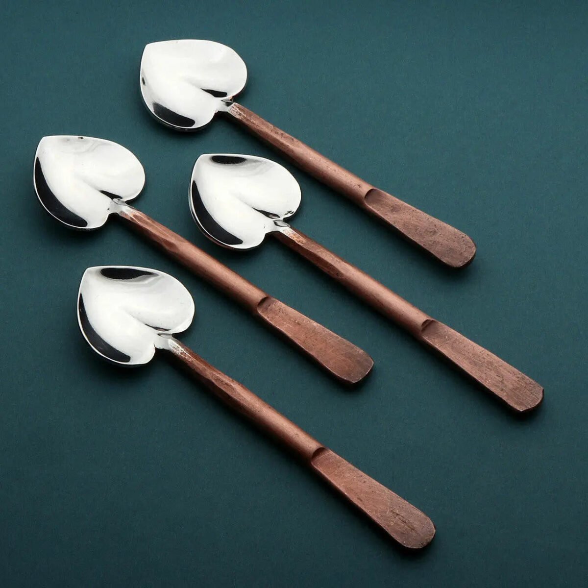 Celia Heart Coffee/Dessert Table Spoon 4 Pc. Set - Image 4