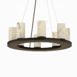 Centrum Round Alabaster Chandelier