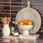 Charlotte Serving Bowl - Eco-Friendly Aluminum & Mango Wood Collection for Modern Entertaining