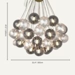 Cuneiform Indoor Chandelier - Image 4