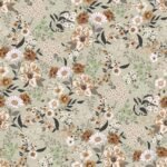 Vintage Floral Wallpaper with Earthy Tones - Image 2