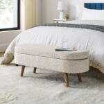 Walker Edison | Ottoman Oval Storage Bench - Image 4