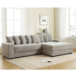 Walker Edison | Corduroy Right L-Shaped Sectional Cloud Couch - Image 4