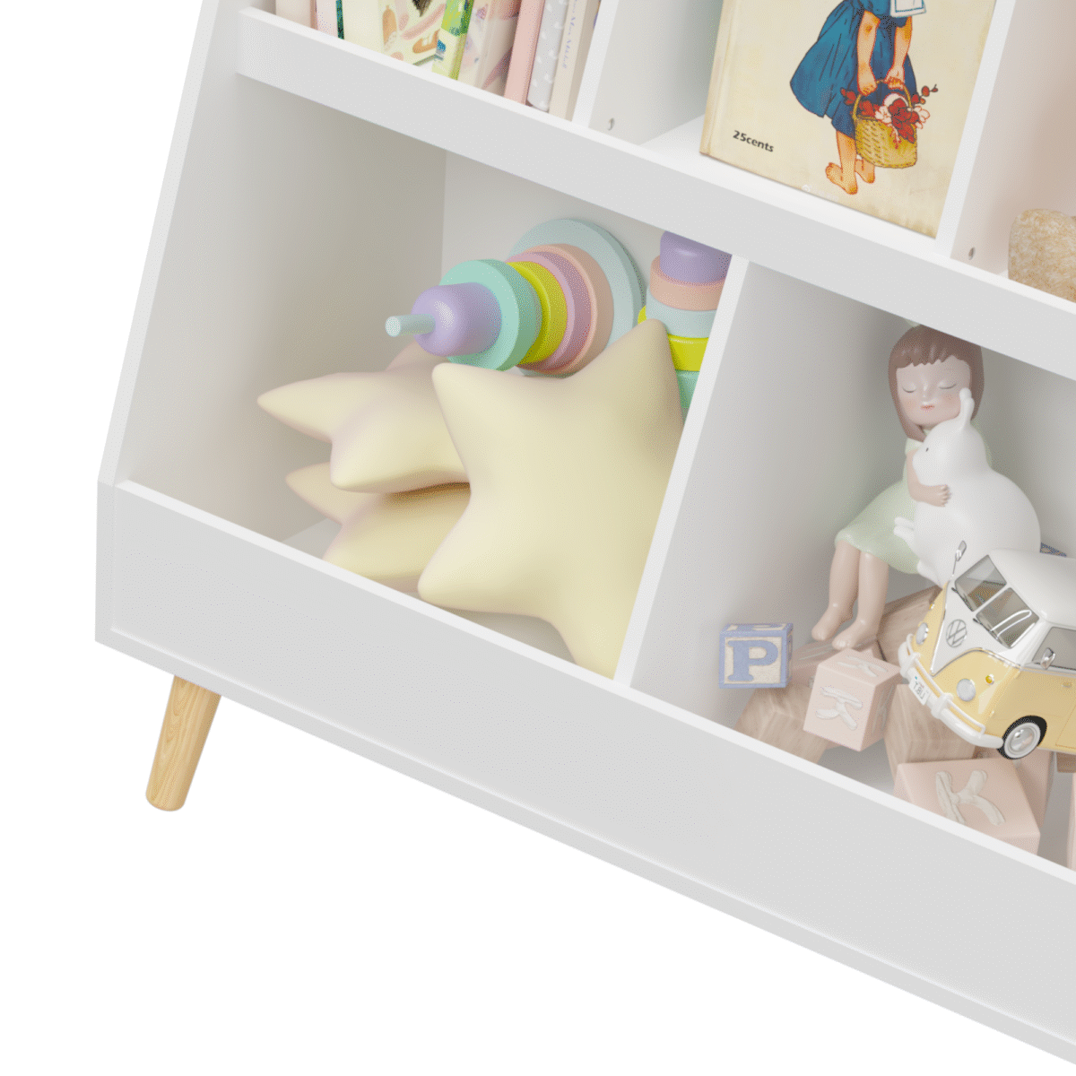 Walker Edison | Kids Bookcase and Toy Organizer - Image 13