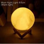 D5 Starry Moon Lamp 8Cm - LED Night Light with Stand, Perfect for Bedroom Decor and Gifts - Image 2