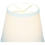 10"W x 8"H White Hardback Empire Lampshade - Image 4