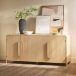 Chantelle Modern Curved Buffet Sideboard and TV Stand - Image 6