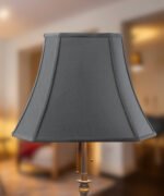 16"W x 12"H Square Cut Corner Shade Black Fabric/Gold Liner - Image 3