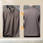 Men's Fake Two Piece Lapel Long-Sleeve Tops - Image 11