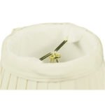 5"W x 4"H Set of 6 Crisp Linen Pleated Clip-on Candelabra Lampshade - Image 8