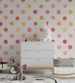 Gender Neutral Nursery Wallpaper | Polka Dot Wallpaper - Image 3