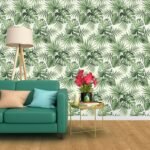 Green Leaf Tropical Wallpaper Peel and Stick - Image 4