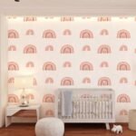 Pastel Boho Rainbow Peel and Stick Wallpaper | Girls Room Wall Decor - Image 5