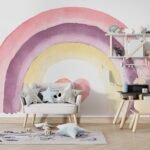 Colorful Fantasy Rainbow Wallpaper Peel and Stick - Image 2