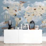 World Map Mural Wallpaper - Image 2