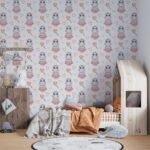 Hippo Wallpaper Nursery Room - Image 2