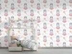 Hippo Wallpaper Nursery Room - Image 4
