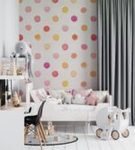 Gender Neutral Nursery Wallpaper | Polka Dot Wallpaper - Image 4