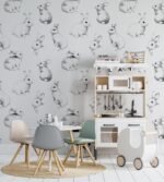 Hand drawn Bunnies Kids Wallpaper - Image 8