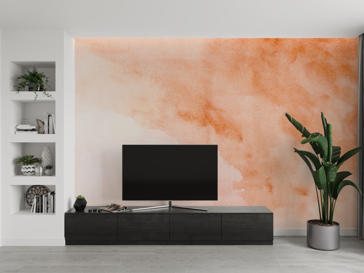 Abstract Watercolor Wallpaper - Organic Brush Strokes Wall Mural - Image 3