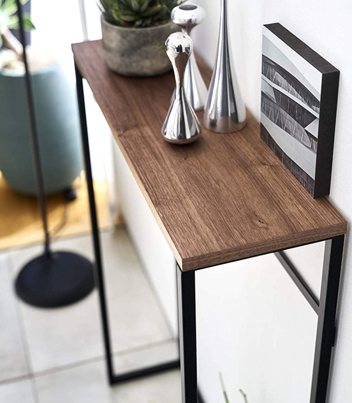 Narrow Entryway Console Table (32" H)  - Steel - Image 12